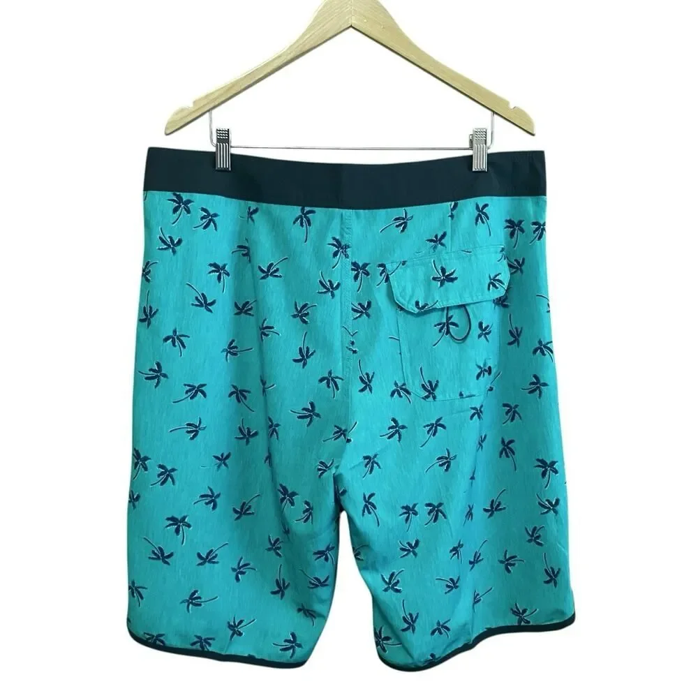 Billabong Mens Size 36 Palm Tree Swim Board Shorts Quick Dry 4-Way Stretch